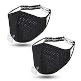 Sports Face Mask Athletic Workout Breathable Gym Exercise Black Running for Beards Men Working Out...