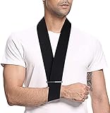 Talla única para todos: hecho de tela de espuma suave y duradera, este cabestrillo ligero y cómodo se adapta al brazo derecho o izquierdo, hombre o mujer, adultos o niños, y ayuda a evitar la rotación del hombro, proporcionando máxima comodidad y facilidad