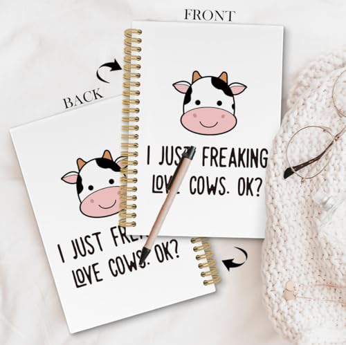 Carnet à spirale vaches : finies les notes perdues avec ce cahier ligné robuste - 2