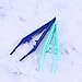 20pcs Grip Tweezers, with Easy/Use Adults for Tips Projects Making Home Handmade DIY Crafts Tools Fuse Random Color Classroom Forceps Game Finger Static Family(Blue,Mediumx2pcs)