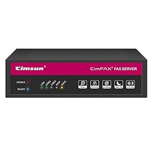 CimFAX T5 Fax Server Two-Port Fax2email Remote login All-in-one Fax System 200 Users Send/Receive Fax from PC/Phone/Mac…