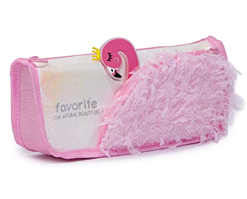 Image of Zest 4 Toyz Fur Pencil Pouches for Girls, Multipurpose Stylish Pencil Case, Pencil Box, Makeup Purse,Pencil Case Pouch Organizer for Girls Kids - Pink