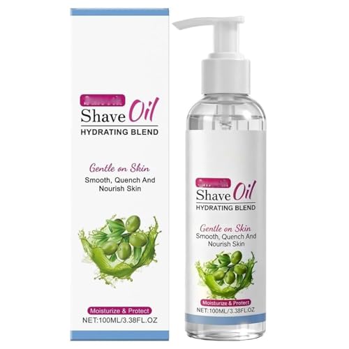 Aceite de afeitado suave para mujeres, tratamiento de aceite antes del afeitado y afeitado, hidratante, calmante para la piel, previene el cabello encarnado y la sequedad, no graso (1pcs)