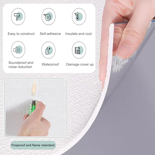Panneau mural texture lin 10m isolant et élégant pour chambre parentale