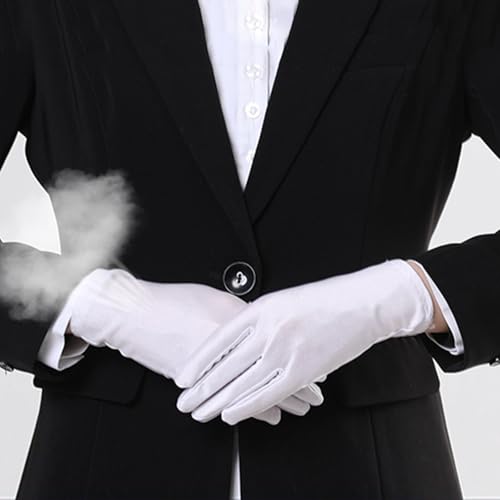 Adult White Gloves for Ceremony School Boys and Girls White Elastic Gloves for Dress Etiquette Gloves Stage Performances2