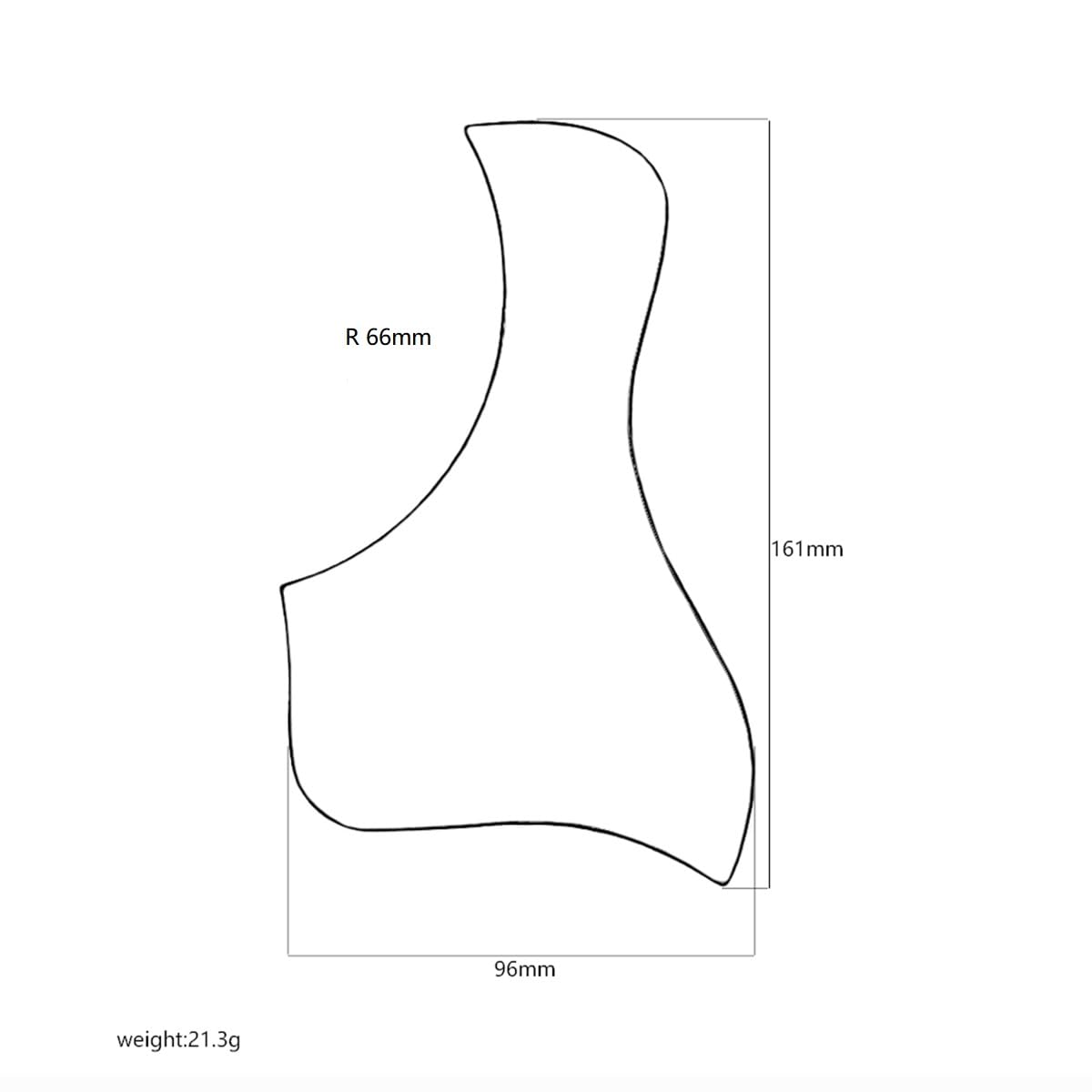 Pickguard do gitary akustycznej, gruba osłona na kostkę, samoprzylepna do części zamiennych do gitary akustycznej (powłoka balonowa)