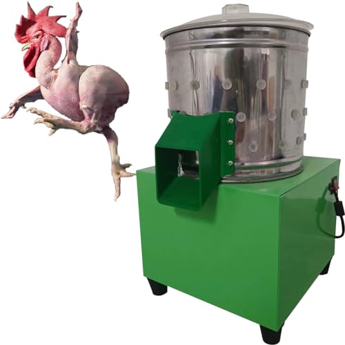 Máquina desplumadora automática de pollo para aves de corral, pato, pavo, desplumado de aves con dedos de goma de acero inoxidable, uso en matadero de granja