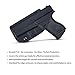POLE.CRAFT IWB Kydex Holster Fits: Glock 43 / Glock 43X Pistol Case - Inside Waistband Carry Holster - Accessories for G43 G43X (Black, Right Hand Draw)