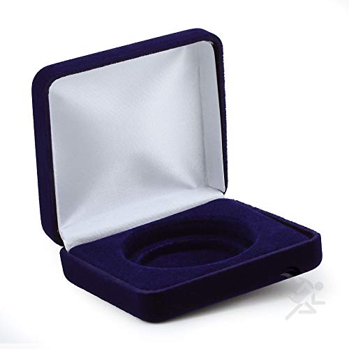 Caja para moneda presentación Air-Tite azul miniatura 1