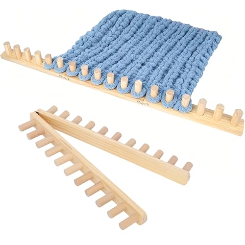 Métier à tricoter épais pliable 121,9 cm | Grand métier à tisser en bois débutant