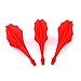 CUESOUL TRAJ AK8 New Integrated Dart Flights and Shafts Wave Shape,Dart Flight Red Set of 3