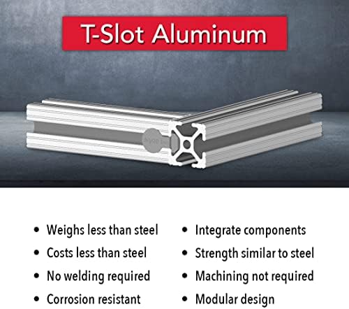 8020, 1010, 10 Series 1 Inch x 1 Inch x 89 Inch Aluminum Extrusion