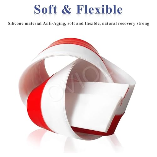 Image of OVIOL Door Bottom Sealing Strip Self-Adhesive Under Door Gap Filler Rubber Ac Door Blocker Door Dust Stopper for Home Door Gap Sealing Strip Cockroach Insect Bugs Draft Stopper Waterproof (1, White)