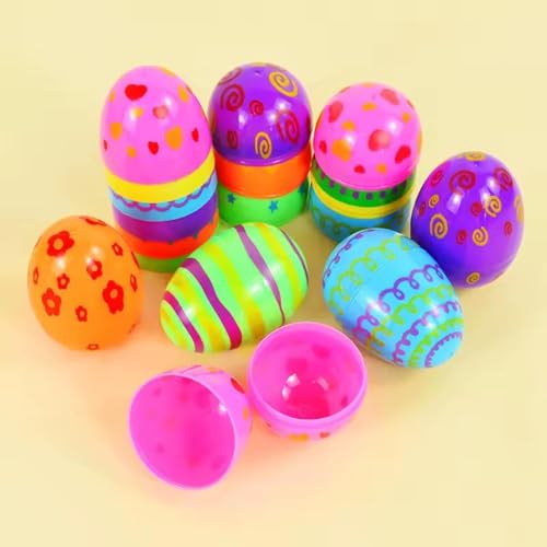 24 œufs de Pâques à remplir pour décorations et jouets surprises festifs - 7