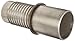 Dixon Holedall TPR32 Stainless Steel 316 Hose Fitting, Beveled External Swage Stem, 2" Hose ID Barbed