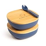 KlumsyKoala 2 Cuencos de Bambú / 550 ml