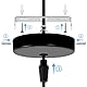 Mbsomnus 75 mm Lampenhalterung Decke Kit 2 Stück Deckenhalterung Lampe Leuchten Montagehalterung mit Schraube Unterlegscheibe Mutter für Haus Büro Hängeleuchte Wand Deckenlicht Pendelleuchte