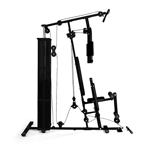 Klarfit Klar Fit Ultimate Gym3000 - Palestra Multifunzionale, Stazione Multiuso, Allenamento Professionale, Telaio Carichi Pesanti, Esercizi Multipli Spalle, Petto, Braccia, Gambe e Schiena, Nero