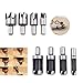 HZACHYX 8-Piece Set of Wooden Plug Drill bits, Used for Woodworking Hole Saw Cutting Tools, Cylindrical Claw Type Round Wood Tenon Drill, Woodworking Hole Opener