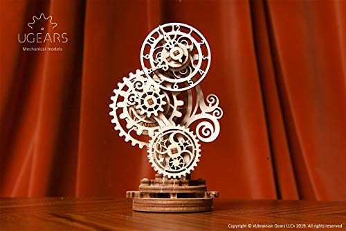 Ugears Steampunk Clock 3D Mechanical Model Self-Assembling Diy Craft Set Wooden Box School Project #TOP5