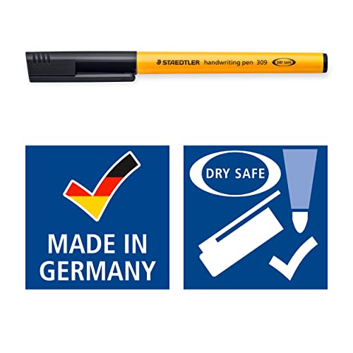 Staedtler 309-9 Handwriting Pen In Box Of 10 - Black #TOP5