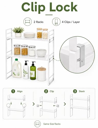 Largeurs de 36 à 60 cm ajustables pour cet organiseur de cuisine gain de place