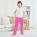 Fashion Pink Pajama Pants, Soft Modal Blend Lounge Bottoms with Elastic Waist and Pockets for Spring Fall, Small