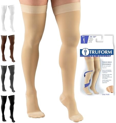Amazon.com: Truform 20-30 mmHg Compression Stockings for Men and Women ...
