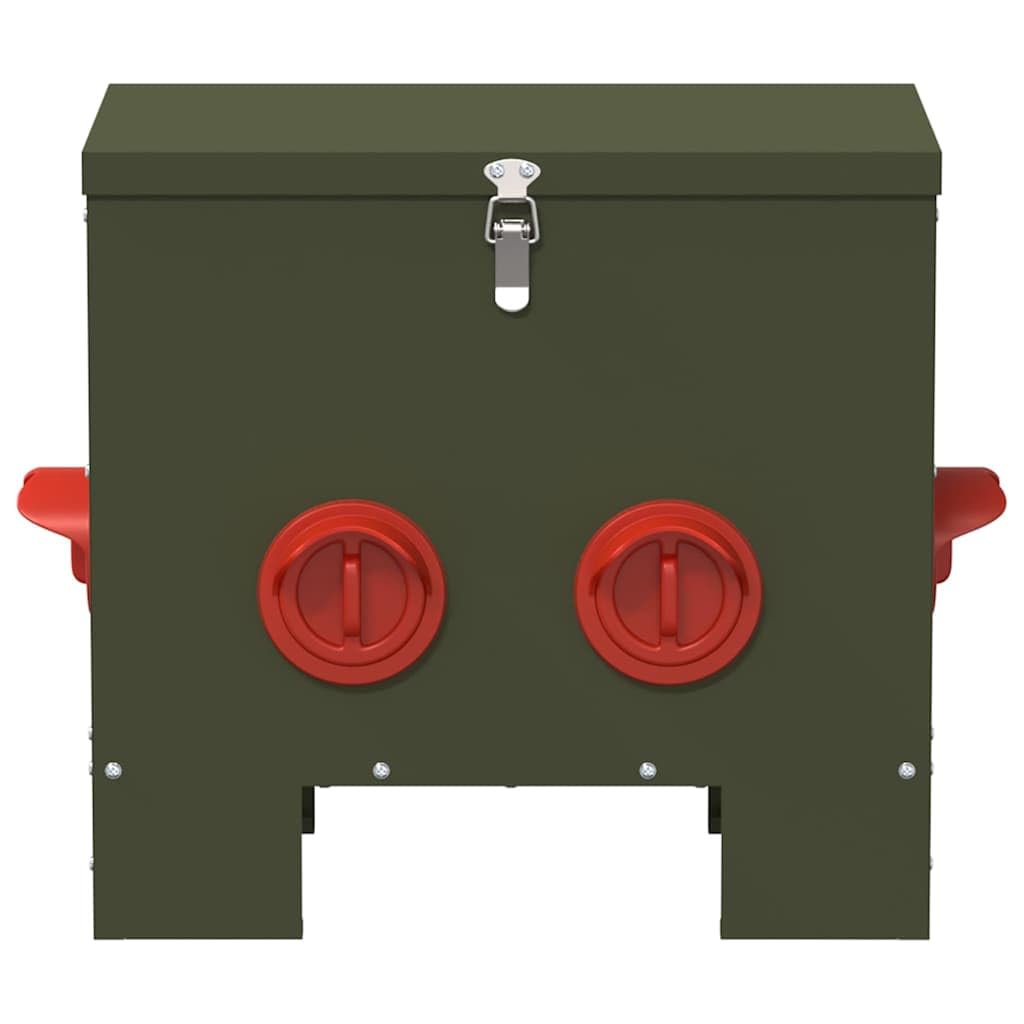 Hühnerfütterer 2 pcs Olive Grün 40,5 x 25 x 38 cm,5.92kg,879985