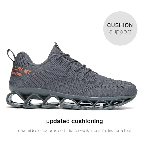 Image of Chopben Men's Running Shoes Blade Non Slip Fashion Sneakers Breathable Mesh Soft Sole Casual Athletic Walking Shoes