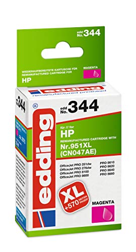Cartouche EDD-344 edding Magenta pour imprimante remplace HP 951XL