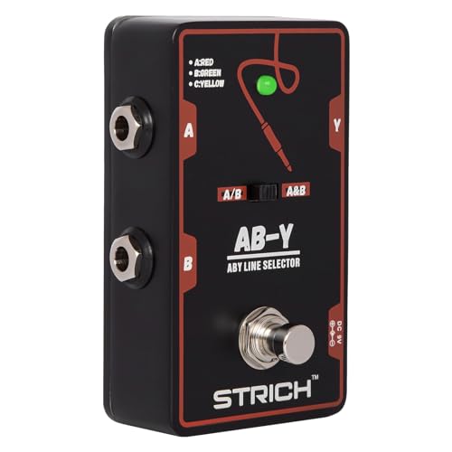 STRICH Dual Channel ABY Guitar Pedal, Electric...