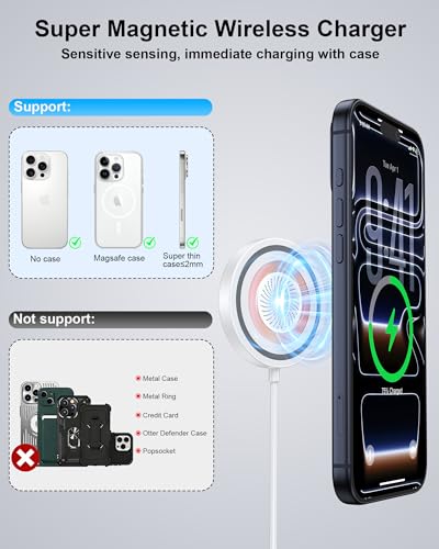Pixel 11 Pro XL Magnetic Wireless Charger Fast Charging Pad for Google 10a - image 5