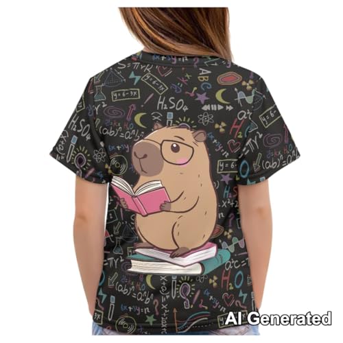 Image of Xhuibop Kids T Shirts for Boys Size 3-16 Girls Short Sleeve Sportswear Active Tops