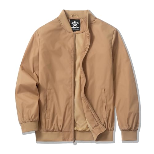URBANFIND Men's Varsity Jacket Spring Fall Windbreaker Lightweight Bomber Jacket