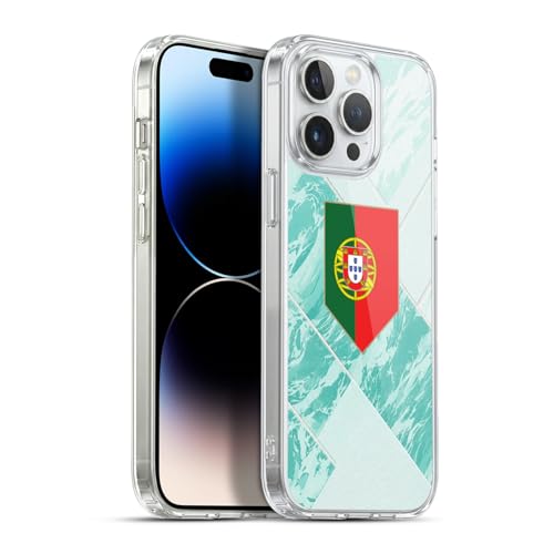 Coque gel iPhone 13 Pro Max MagSafe drapeau Portugal football