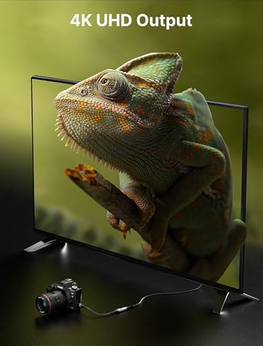 Image of 4K Mini HDMI Adapter 2.1 Mini HDMI Male to Standard HDMI Female Adapter Convertor Support 8K@60Hz, 4K@144Hz, 2K@240Hz (Cable)