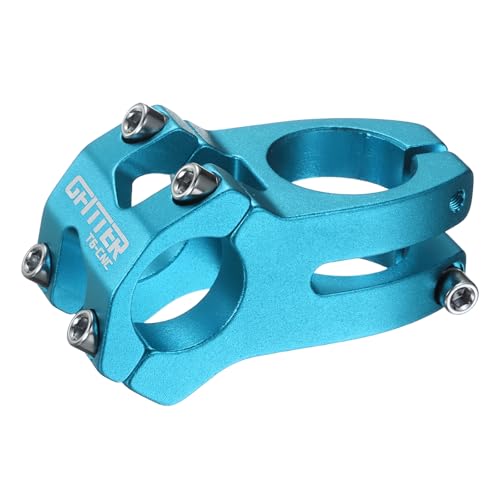 QUARKZMAN Potence De Vélo 25.4mm 45mm en Alliage D'Aluminium pour VTT Vélo De Route BMX MTB Cyclisme, Bleu