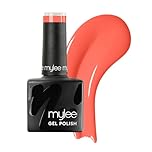 Mylee Gel Nail Polish 8ml [Summer sunset] - UV/LED Soak-Off Nail Art Manicure Pedicure for Professional, Salon & Home Use [Coral Range] - Long Lasting & Easy to Apply