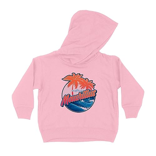Tropical Mauritius Kids Hoodie Sweatshirt Toddler 4T Light Pink