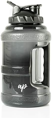 AP Sport Half Gallon Water Bottle with Filter | Lightweight Jug for Sports | Clear Nontoxic Plastic Drink Container with Leak-Proof Lid | Best Used for Gym, Camp, Office, Running and Hiking