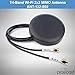 Proxicast Ultra Low Profile Indoor/Outdoor Omni Directional MIMO WiFi Antenna - Dual Band/Triple Band 2.4/5.8/6 GHz WiFi Puck - Through Hole Screw Mount - 3 ft Coax Lead w/RP-SMA (ANT-132-S02)