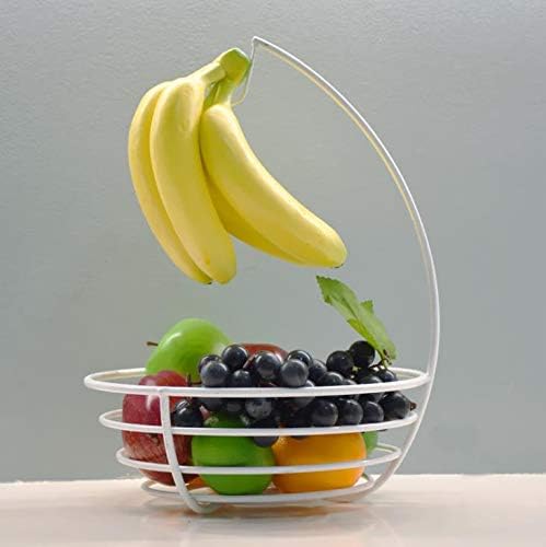 バナナスタンド バナナフック バナナツリー スタンド 果物トレー フルーツバスケット キッチントレイ キッチン収納 フルーツ スタンド バナナ吊りフック付き 果物かご 収納ラック (C)