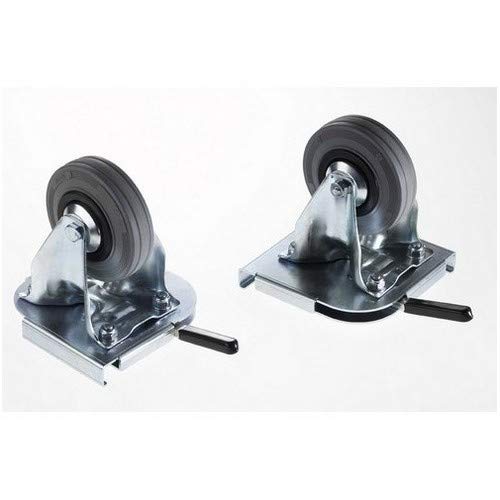 Clip-on wheels, set fixed castors