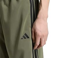adidas Herren Essentials 3-Stripes Stanford Lite Woven Tapered Open Hem Pants, Olive Four/Black, XS – Ansicht 4