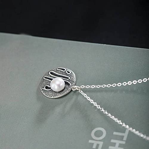 Collier de perle creux vintage argent pour sublimer vos soirées - 5