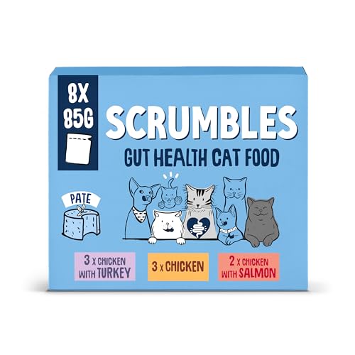 Scrumbles Grain Free Wet Cat Pate Pouch Selection 8x85g