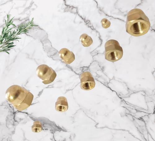 M5 Solid Brass Acorn Dome Cap Nuts DIN1587(Pack of 10) - Image 3