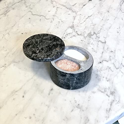 Fox Run Black Marble Double Salt Cellar 4” x 4” x 2.5” by Fox Run - Used condition - Image 6
