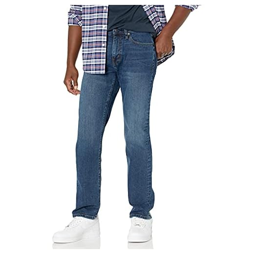 Amazon Essentials Men's Straight-Fit Stretch Jean - Discontinued Colors, Vintage Wash, 31W x 28L